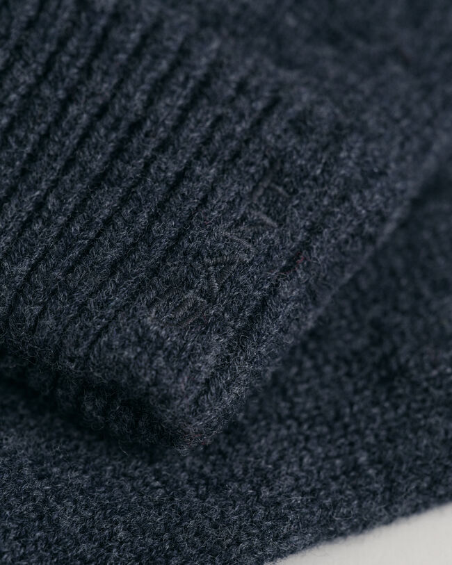 Strikkede uldhandsker