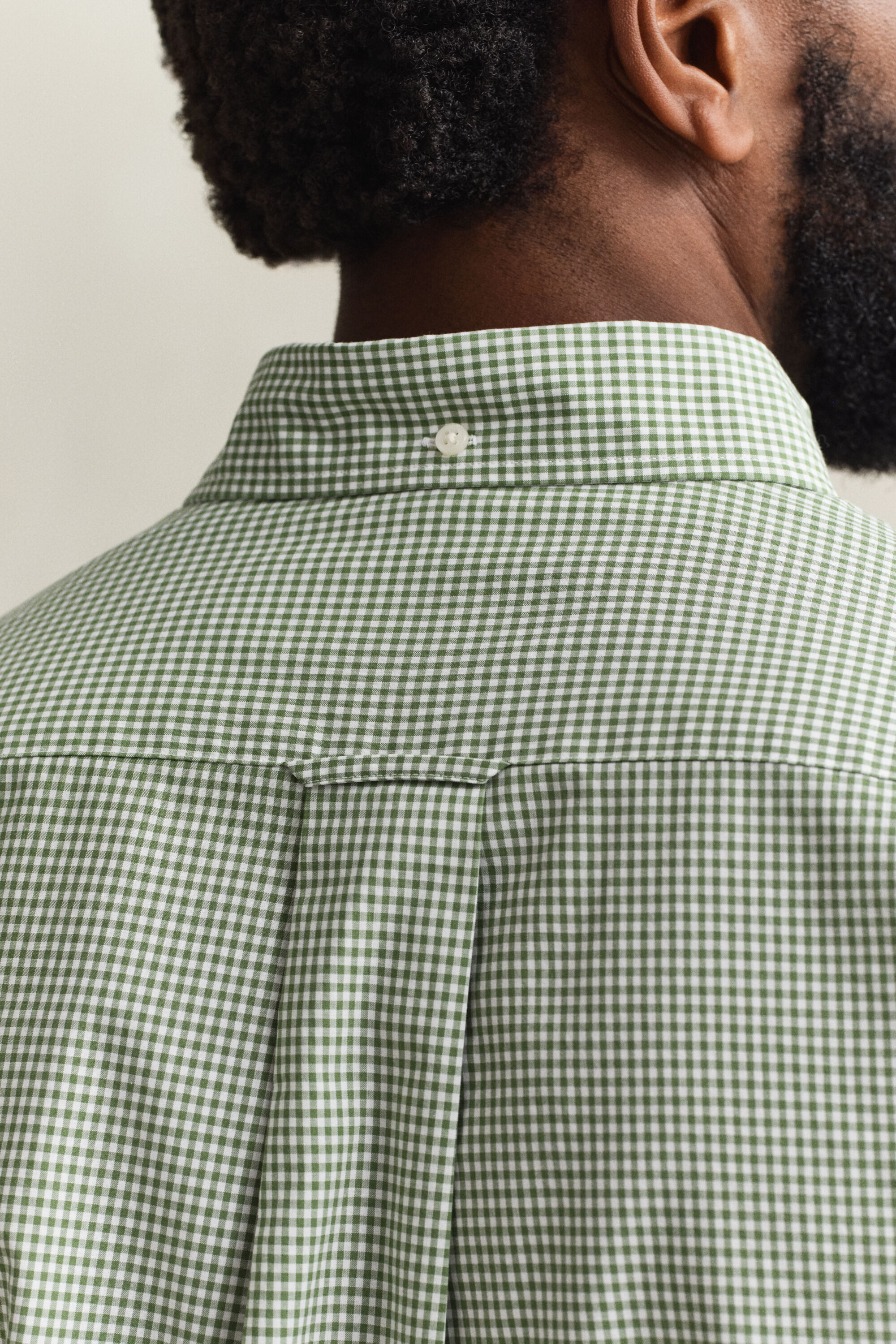 Gingham klassisk poplin-skjorte