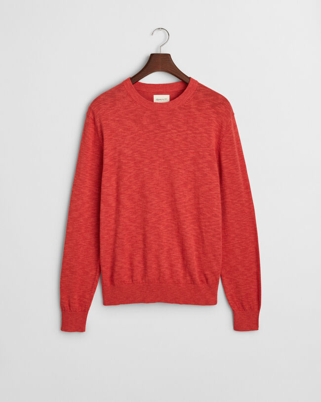 Sweater med crewneck i h&oslash;rblanding