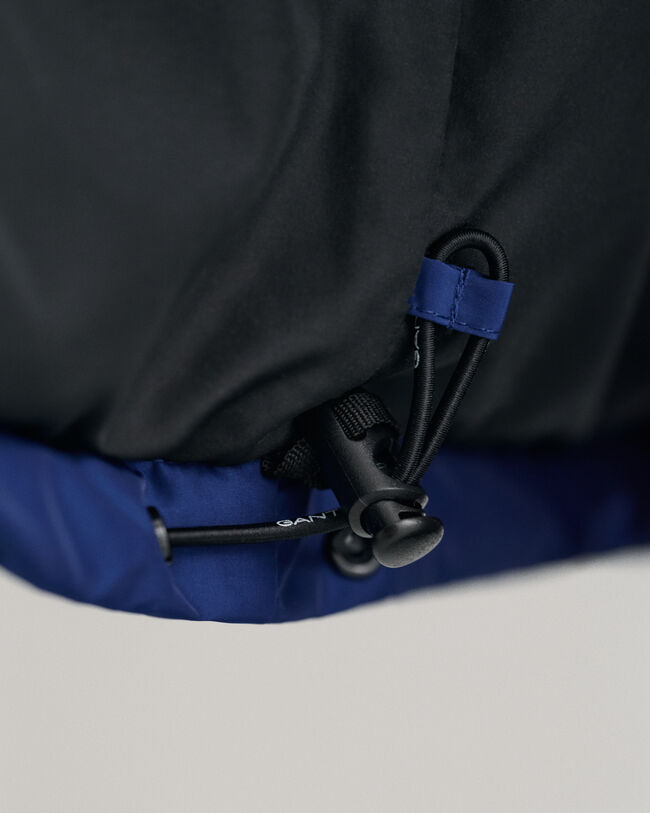 Jakke med blokke og vattering