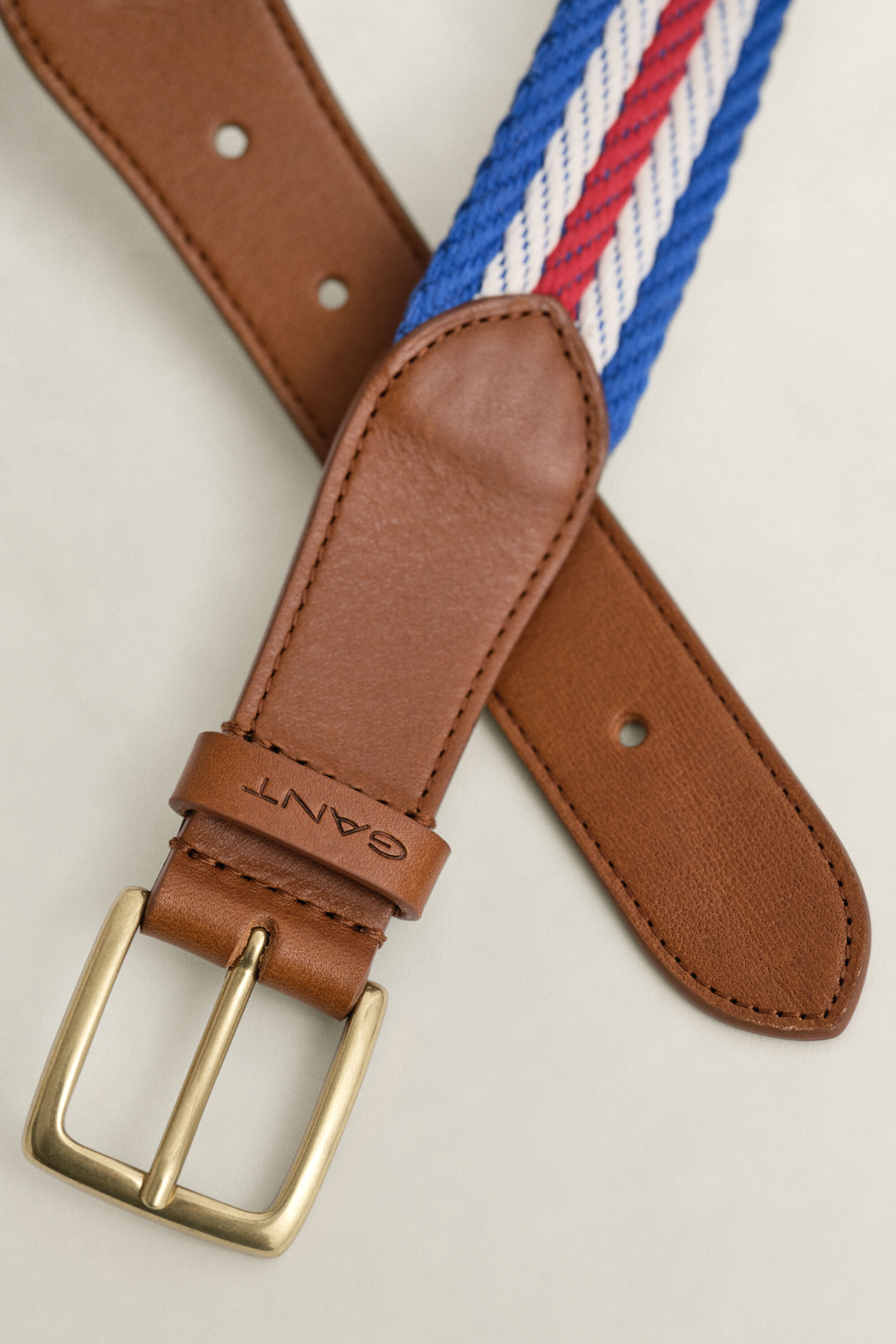 Stribet webbing-bælte