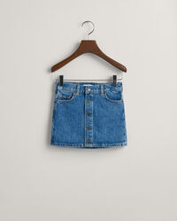 Girls mini-nederdel i denim