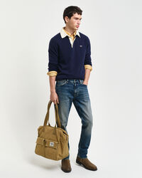 Slim fit jeans med vintage-vask