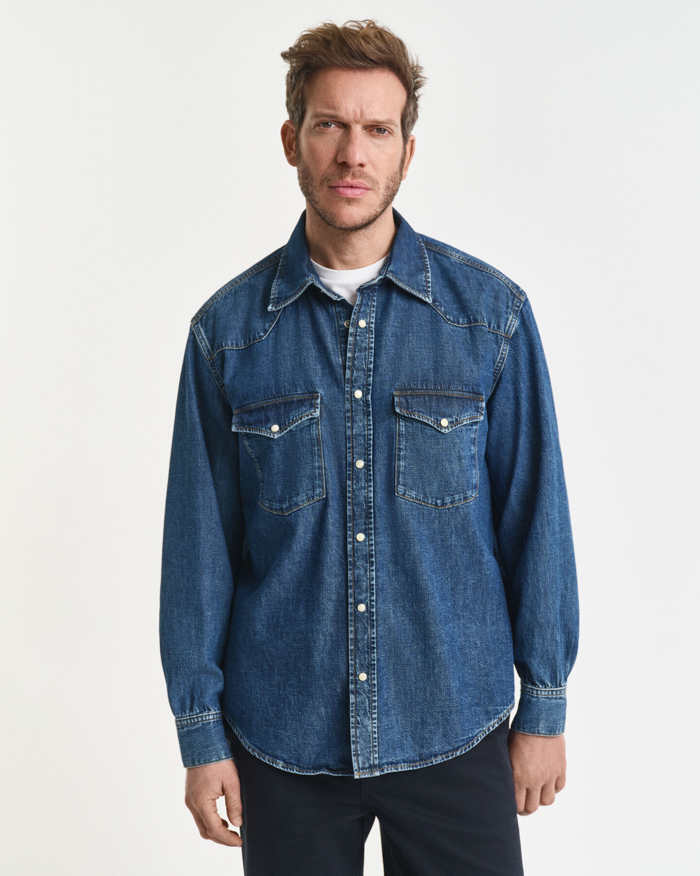 Relaxed fit denim Rodeo-skjorte