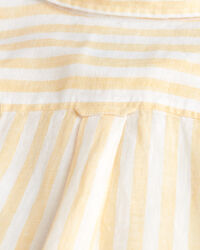 Relaxed fit stribet skjorte af hør