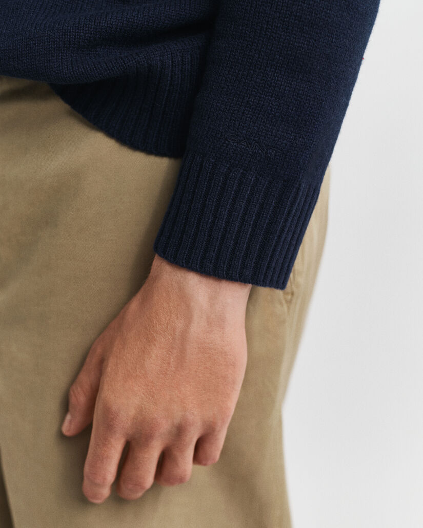 Hættetrøje i kashmirblanding