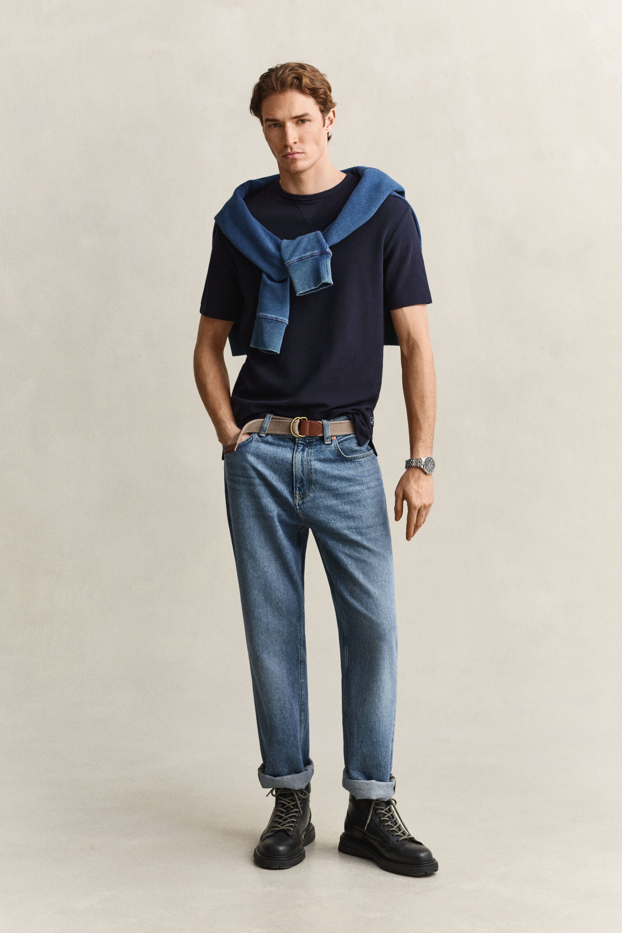 Tekstureret T-shirt
