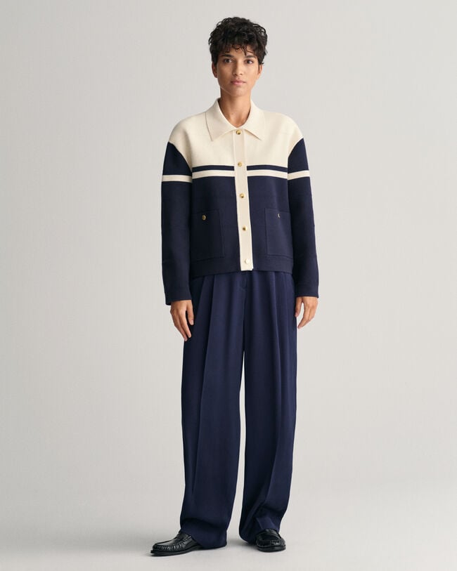 Cardigan med farveblokke