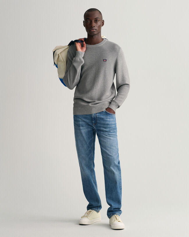 Let Texture crewneck sweater