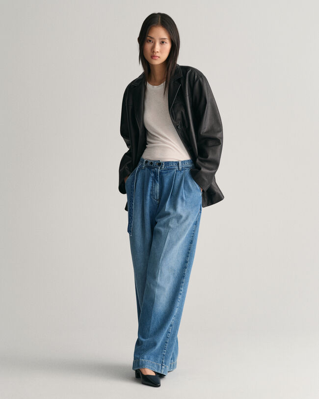 Blazerjakke af læder