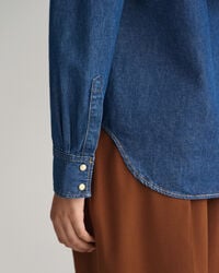 Regular fit denim-skjorte