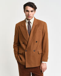 Oversized jakkesæt-blazer i uldflannel