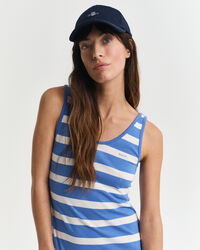 Stribet tanktop midi jerseykjole