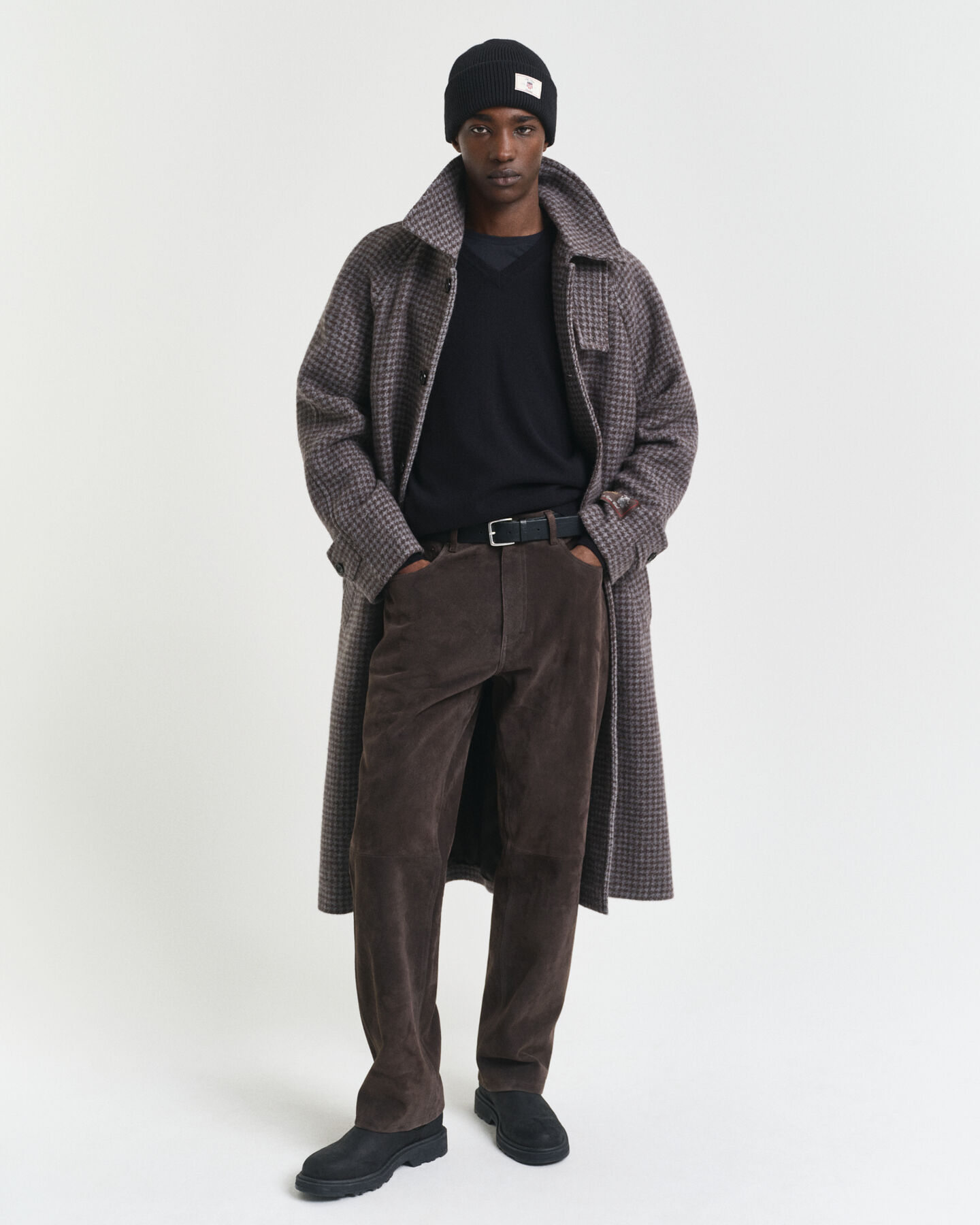 Sweater med V-hals af ekstra fin lammeuld