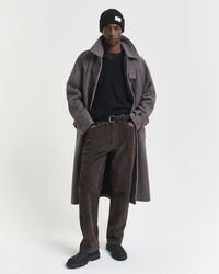 Sweater med V-hals af ekstra fin lammeuld