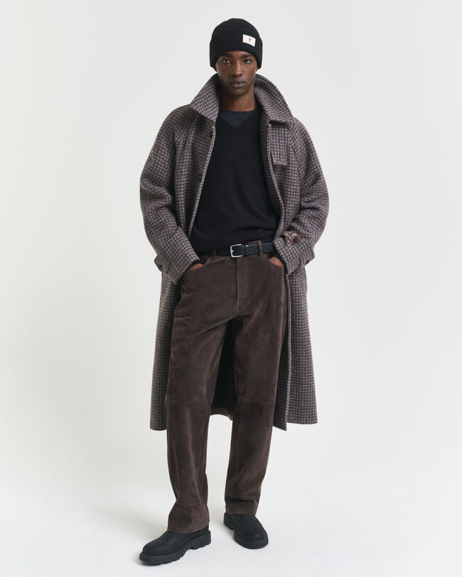 Sweater med V-hals af ekstra fin lammeuld