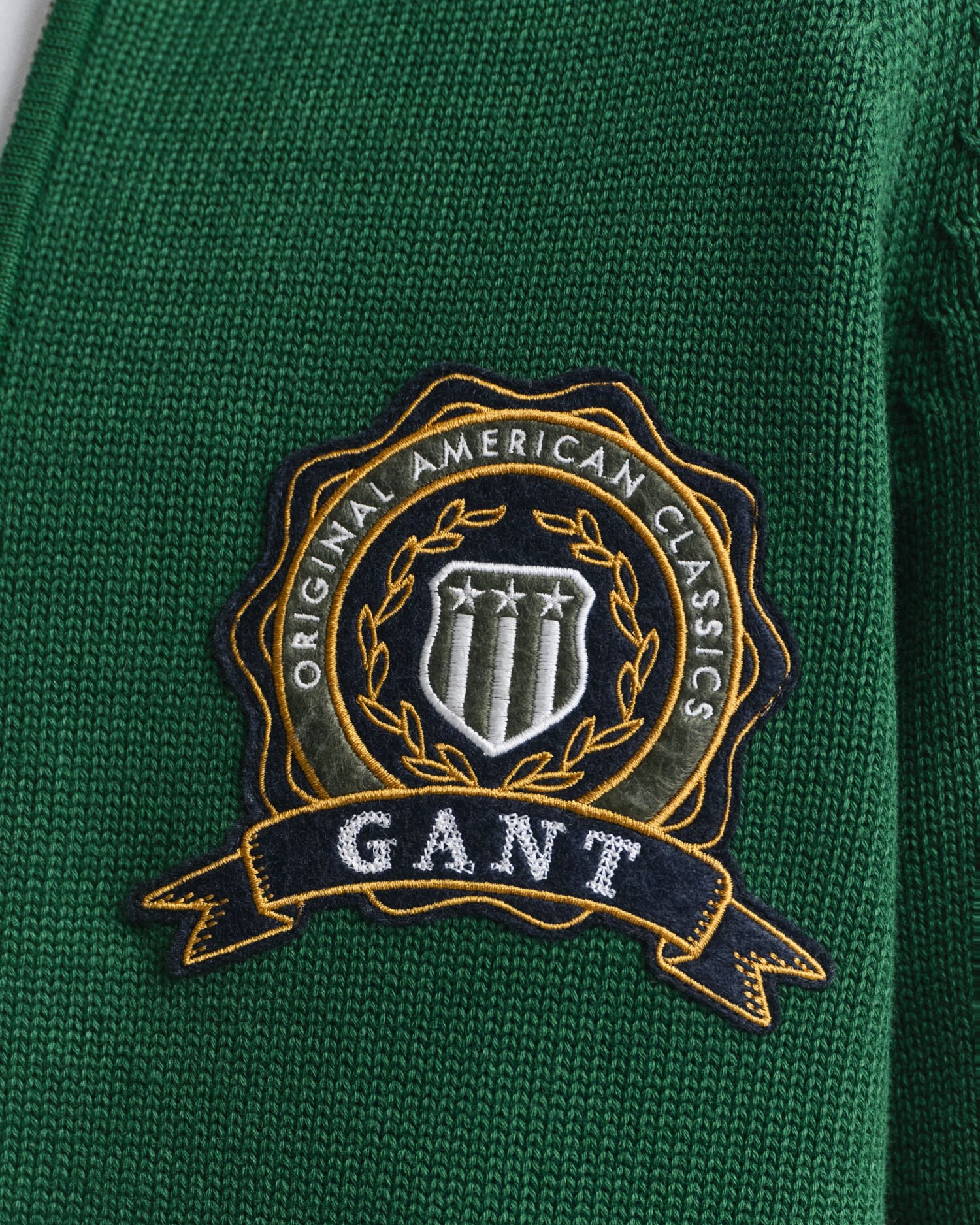 Cardigan med GANT 1949-grafik og lynlås