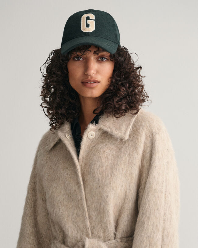 Bilfrakke med lodden tekstur