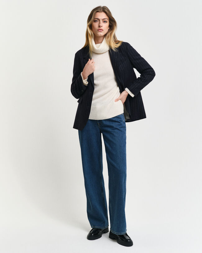 Sweater med rullekrave i kashmir