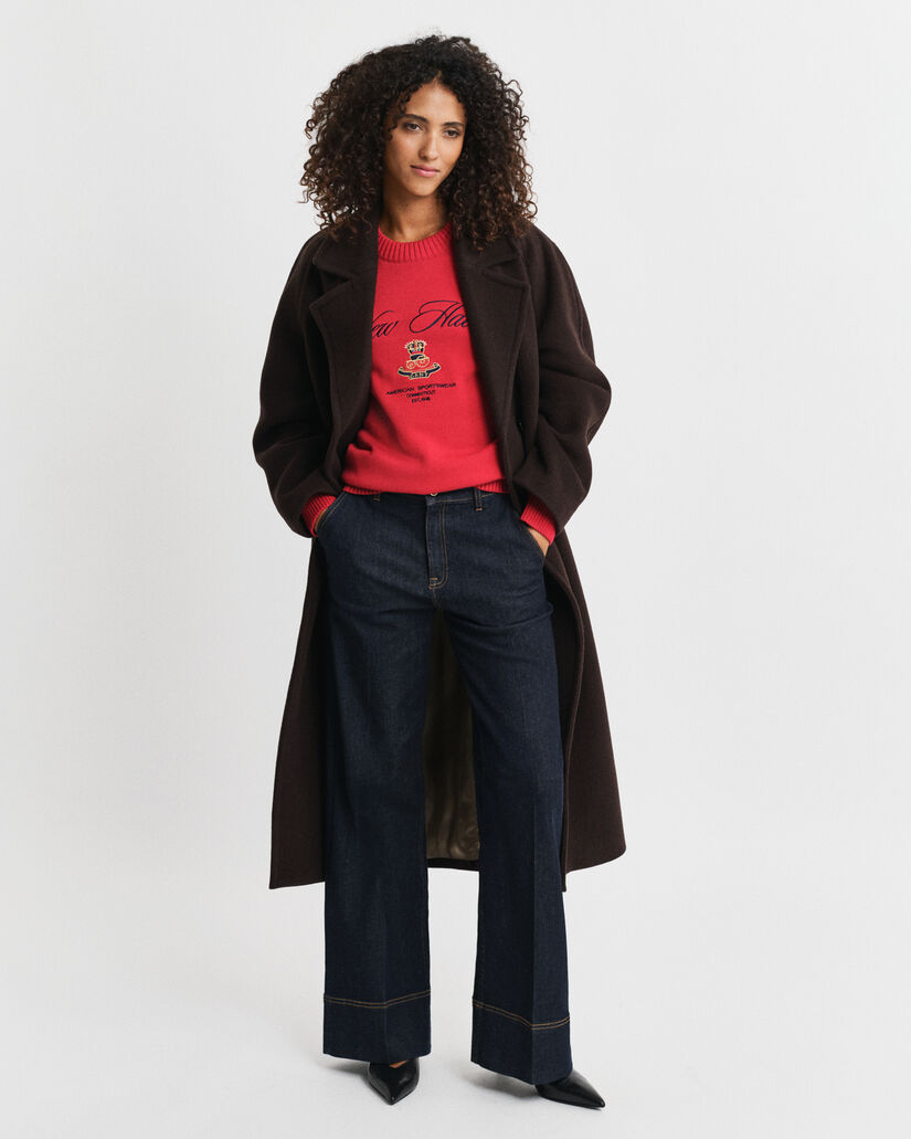 Sweater med grafik og crewneck