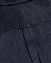 Regular fit skjorte af hør-chambray