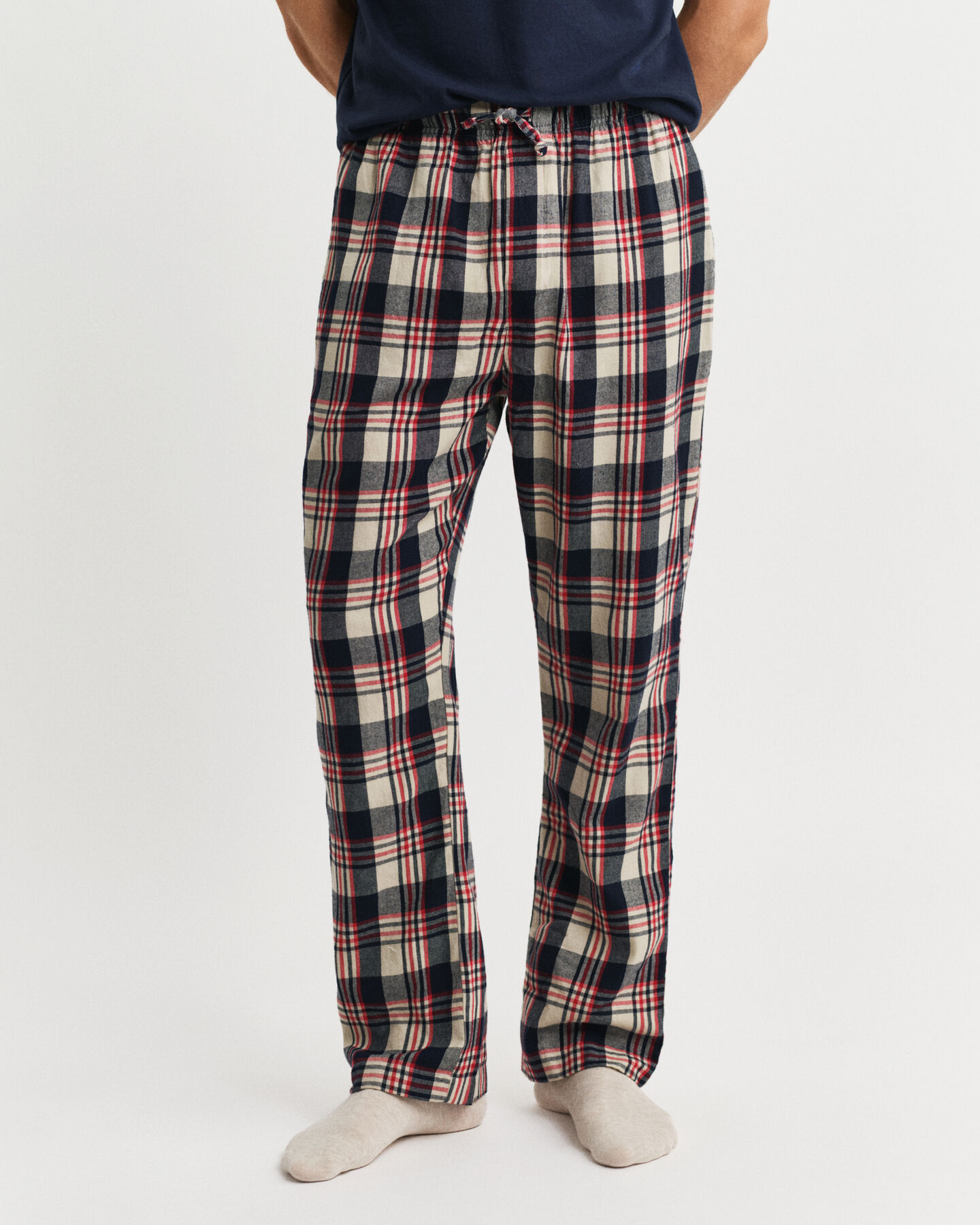 Ternede pyjamasbukser i flannel