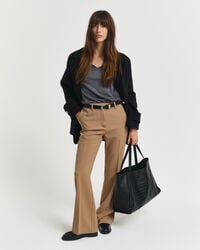 Sweater med V-hals sweater af ekstra fin merinould