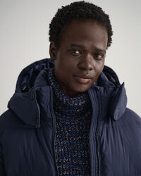 Dunfrakke i fuld længde