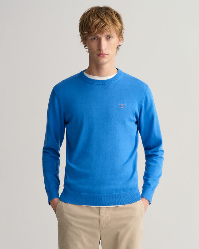 Classic crewneck sweater i bomuld