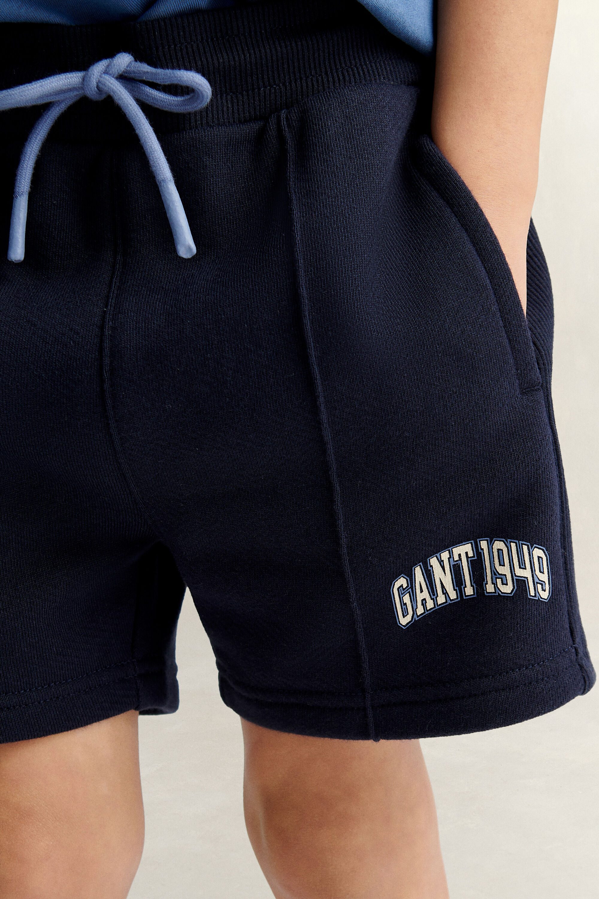 Boys teksturerede ribstrikkede shorts