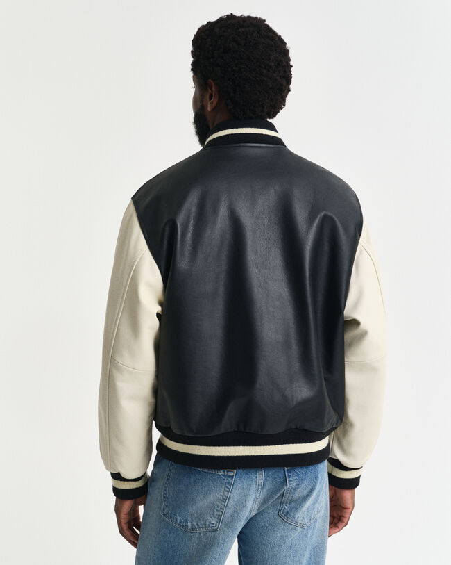 GANT Varsity Jacket af læder