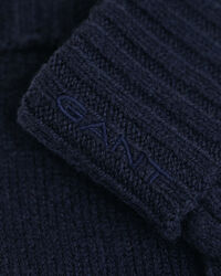 Uldhandsker med kabelstrik