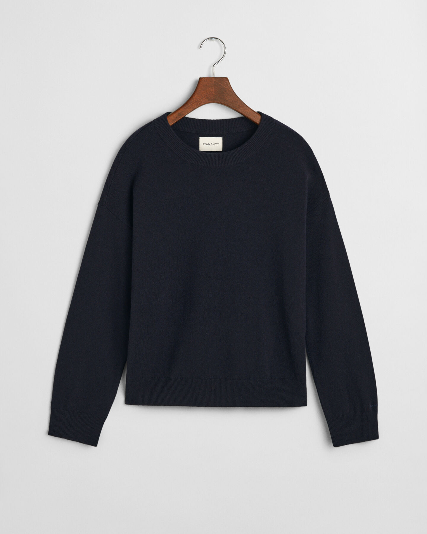 Crewneck sweater i ekstra fin lammeuld