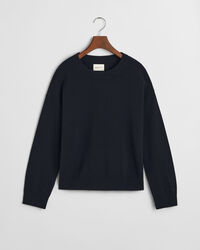 Crewneck sweater i ekstra fin lammeuld