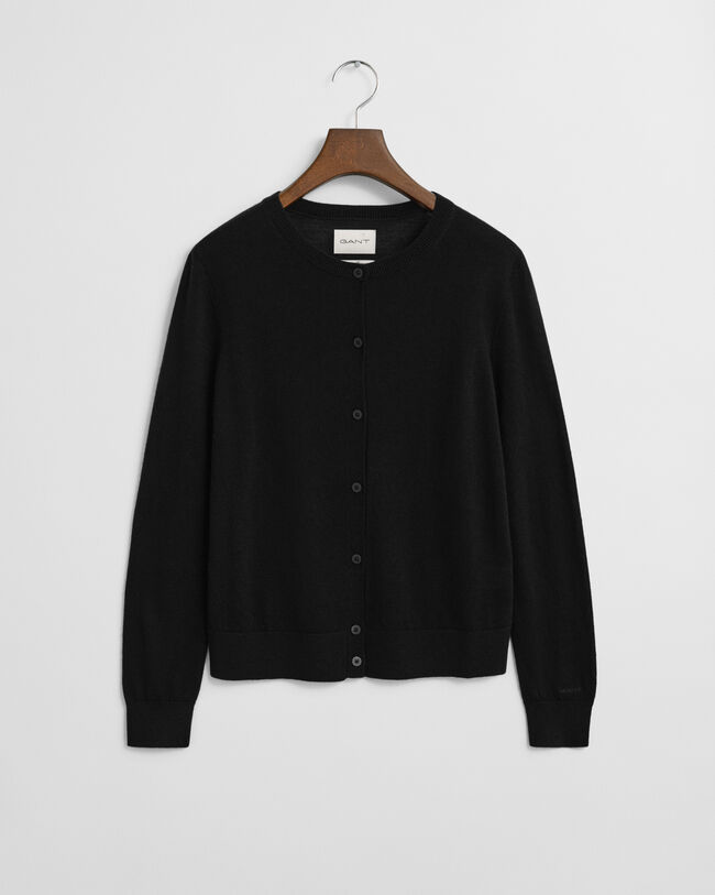 Cardigan af ekstra fin merinould