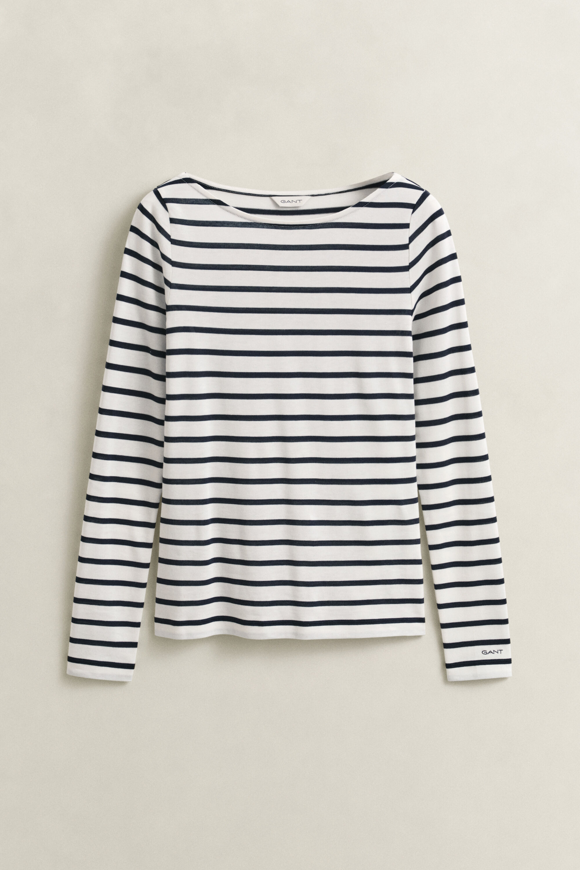 Bretonstribet T-shirt med lange ærmer