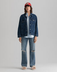 Relaxed fit gingham skjorte