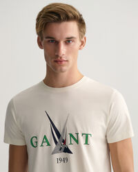 T-shirt med Sail-tryk