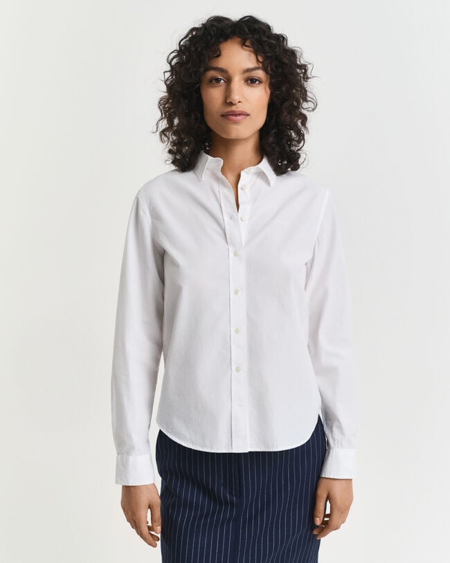 Regular fit klassisk poplin-skjorte