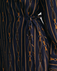 Regular fit Rope-stribet slå-om kjole