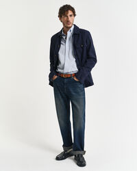 Regular fit skjorte med mikro-tryk