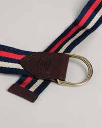 Stribet webbing-bælte