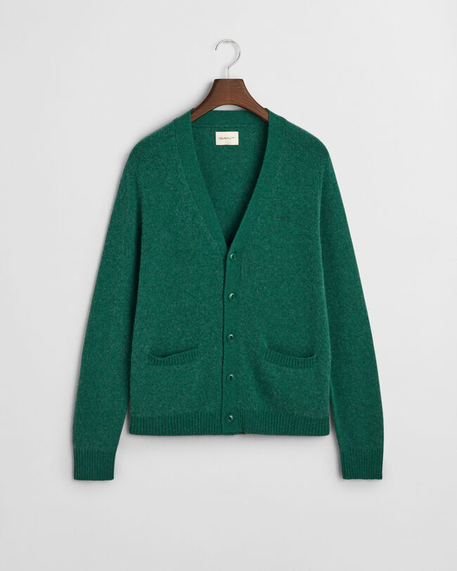 Cardigan af uldblanding