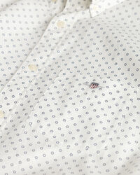 Regular fit skjorte med mikro-tryk