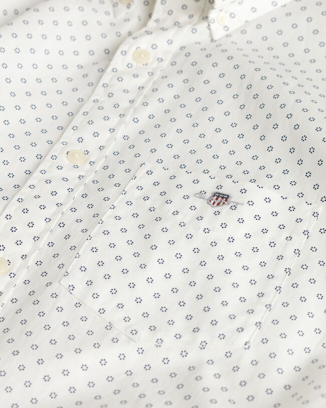 Regular fit skjorte med mikro-tryk