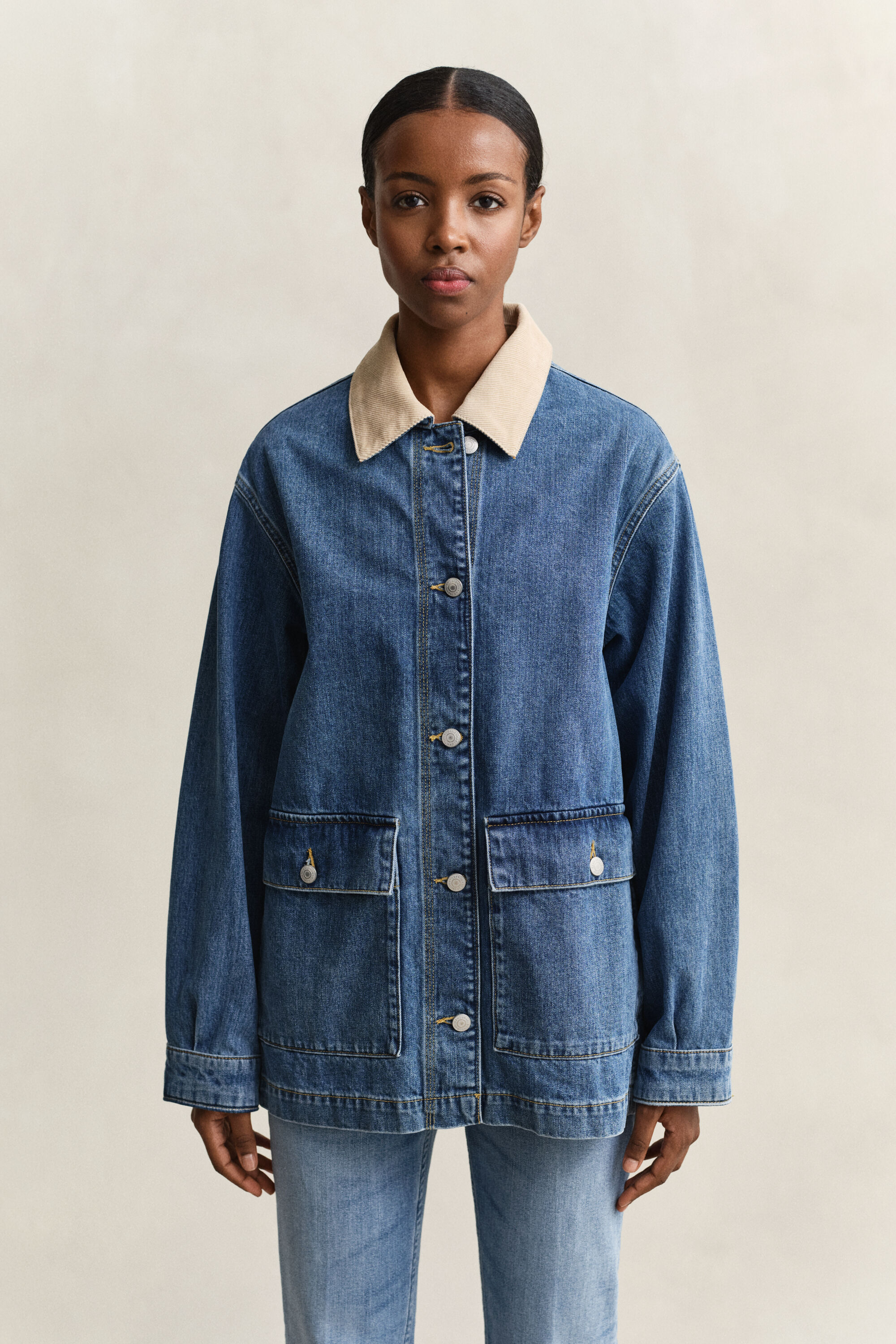 Decker jakke i denim