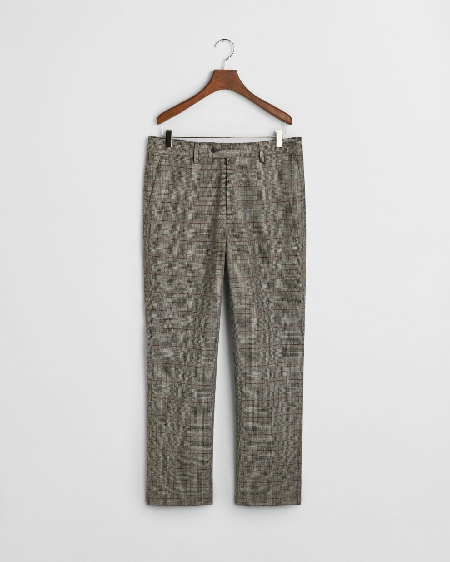 Slim fit jakkesæt-bukser med tern