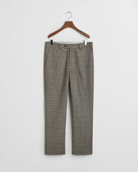 Slim fit jakkesæt-bukser med tern