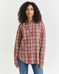 Relaxed fit ternet flannelskjorte