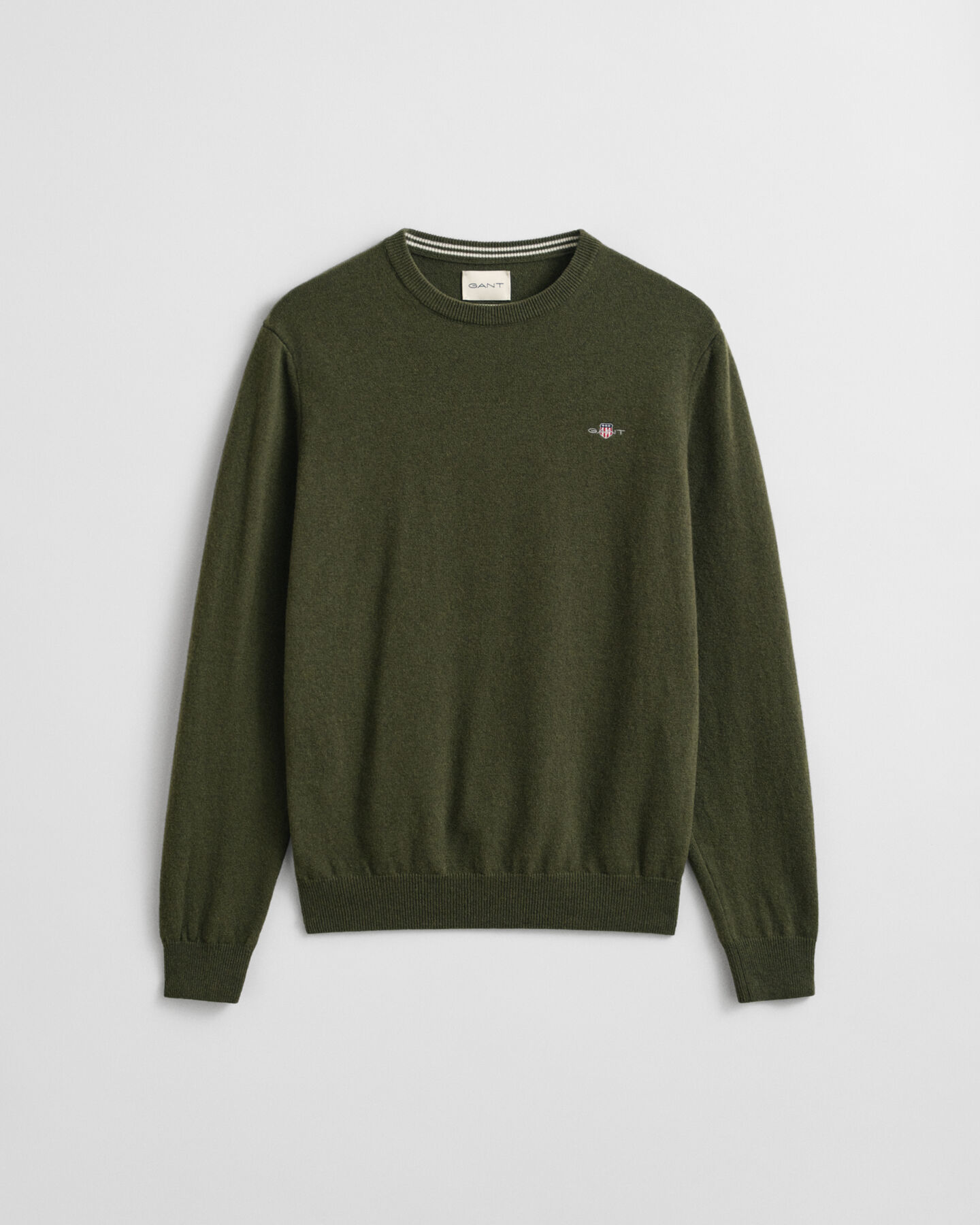 Crewneck sweater i ekstra fin lammeuld